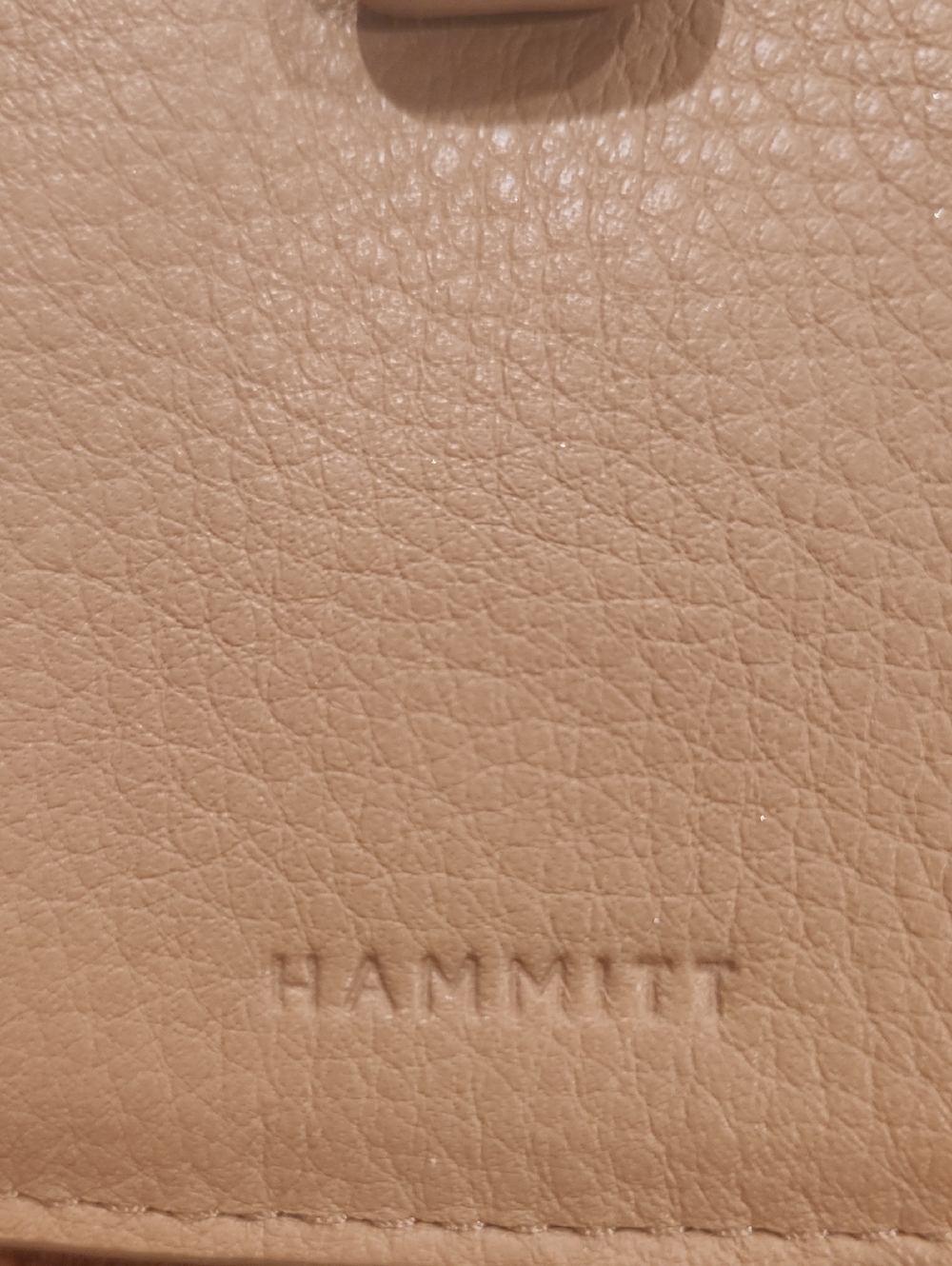 Hammitt Tan/Brushed Gold Leather Snap Card Wallet #210. - Picture 2 of 3